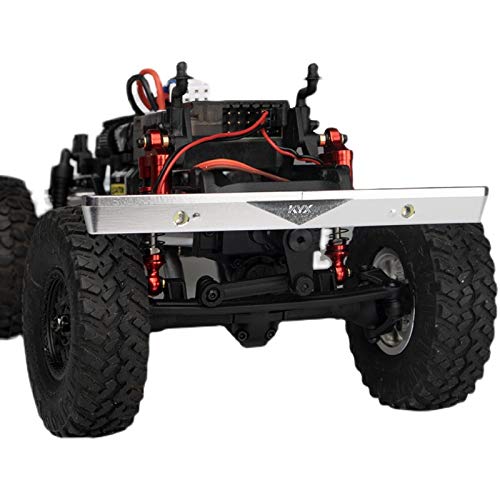 KYX Racing CNC Machined Aluminum Alloy Front Bumper Silver Upgrades Parts Accessories for 1/24th Scale RC Crawler Car Axial SCX24 AXI00001 C10 - Image 5