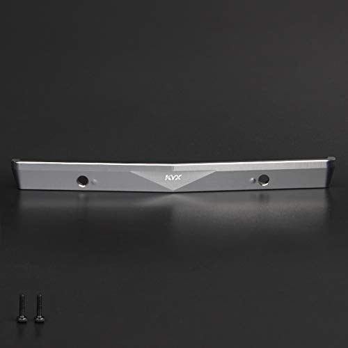KYX Racing CNC Machined Aluminum Alloy Front Bumper Silver Upgrades Parts Accessories for 1/24th Scale RC Crawler Car Axial SCX24 AXI00001 C10 - Image 3