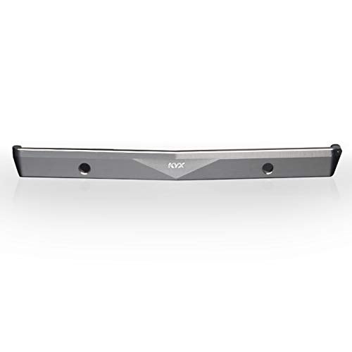 KYX Racing CNC Machined Aluminum Alloy Front Bumper Silver Upgrades Parts Accessories for 1/24th Scale RC Crawler Car Axial SCX24 AXI00001 C10 - Image 1