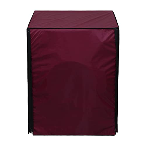 Lithara Waterproof Front Load Washing Machine Cover 7 Kg, 7.2 Kg, 7.5 Kg, 8 Kg (Maroon) - Image 3