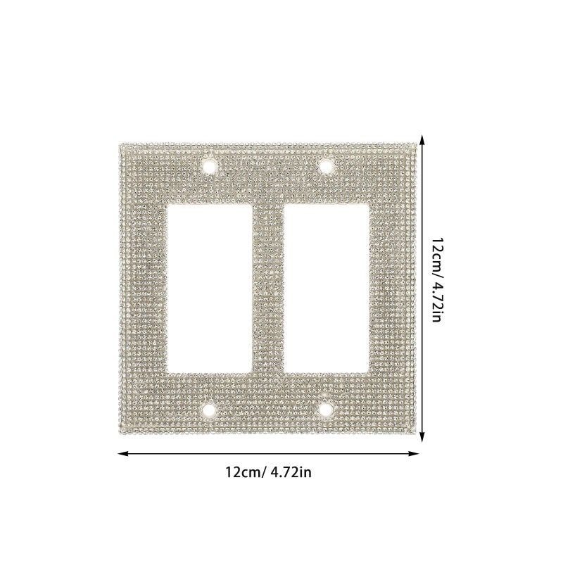 Double Toggle Switch Cover Panel 2 Gang 16A Plastic Decorative Wall Plate Replacement US Standard Outlet - Image 3