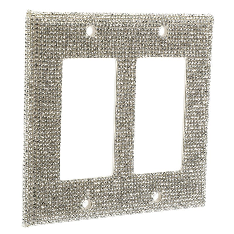 Double Toggle Switch Cover Panel 2 Gang 16A Plastic Decorative Wall Plate Replacement US Standard Outlet - Image 2