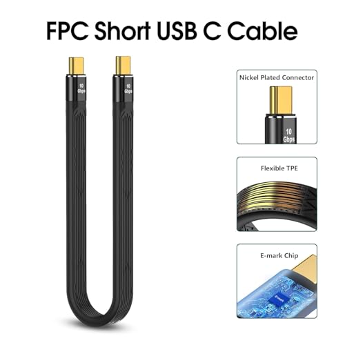 Tobo USB C Cable, USB 3.1 Type-C to C Charging Cable, Support 100W PD Fast Charging, 4K@60Hz Video and 10 Gbps Data Sync, FPC Design, for Phone 16 Series, Ma-Book Pro, Pad Pro, Galaxy TD-1035TC - Image 4