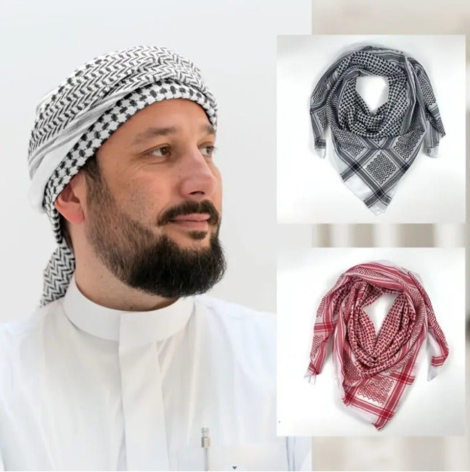 WU Jacquard Woven Headband & Scarf Set - Versatile Unisex Headwear for All Seasons - Image 4