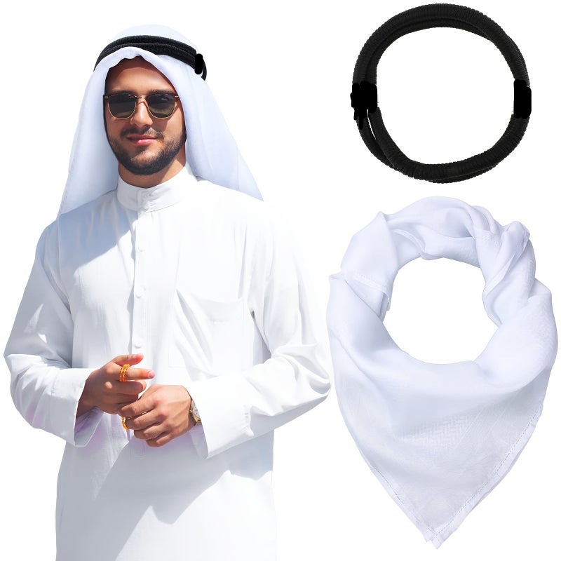 WU Jacquard Woven Headband & Scarf Set - Versatile Unisex Headwear for All Seasons - Image 1