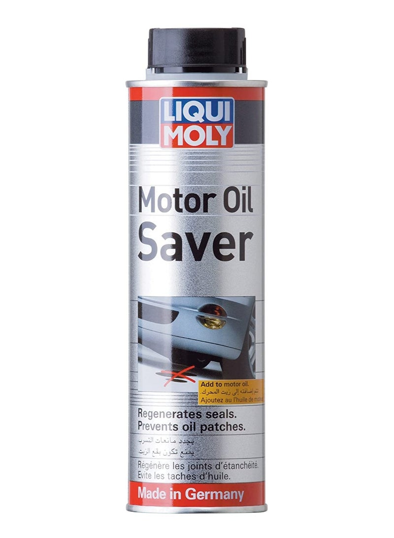LIQUI MOLY Motor Oil Saver 300ml, Engine Oil Leak Stop Additive, Seal Conditioner, Reduces Oil Consumption, Stops Oil Leaks, Eliminates Blue Smoke, Engine Protection Treatment - Image 1