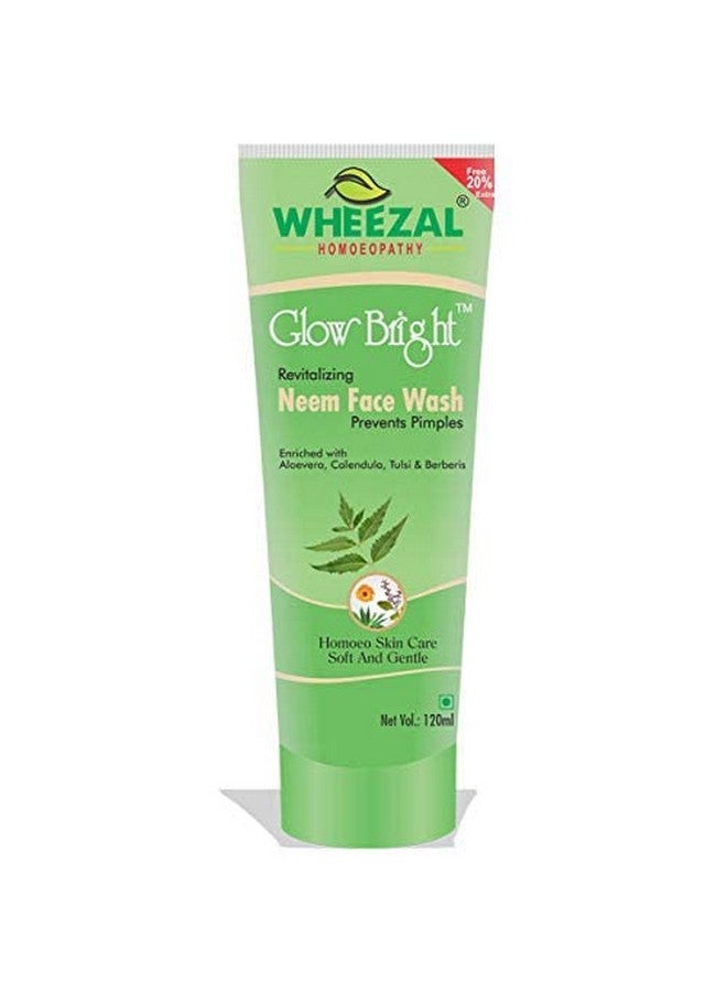 WHEEZAL GLOW BRIGHT NEEM FACE WASH (60 ml) PACK OF 2 - Image 2