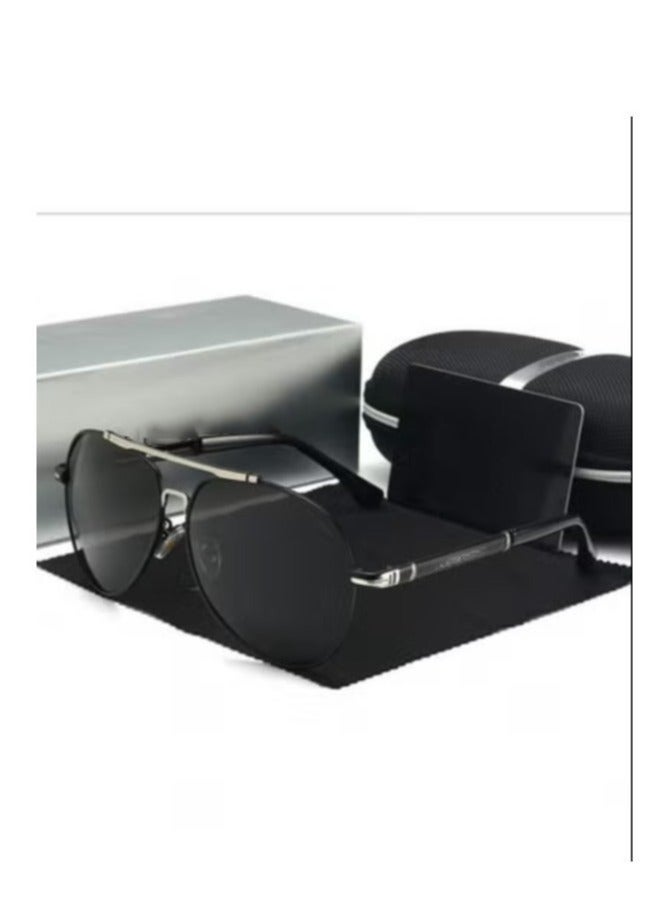 نظارات شمسية مستقطبة للرجال للقيادة نظارات شمسية للسائق نظارات قيادة بإطار كبير نظارات حجب الأشعة فوق البنفسجية - Image 1