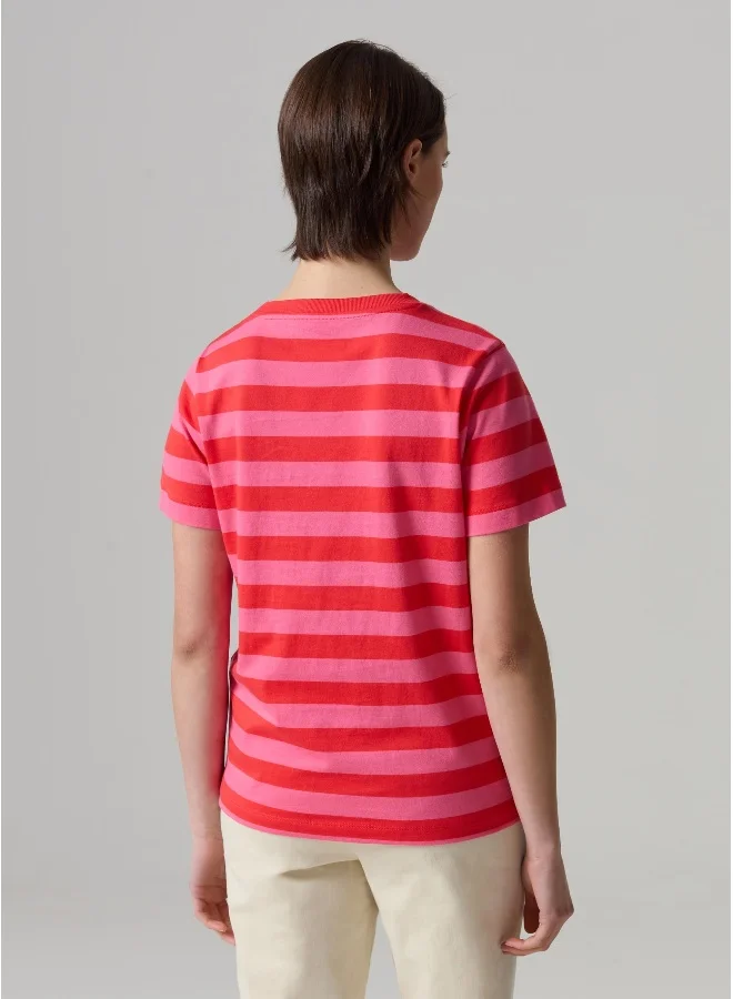 Ovs Striped cotton T-shirt