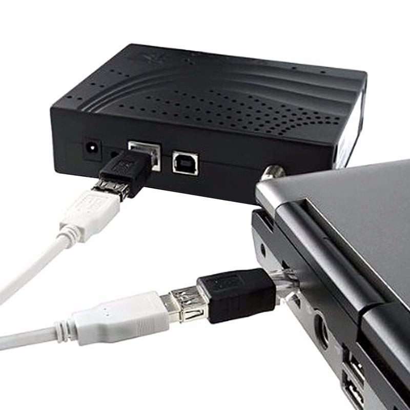 Herfair Ethernet to USB Adapter 2PCS for ADSL Modem/Router/Computer Camera/Surveillance Camera with Network Function - RJ45 LAN Internet Male to USB Female Connector - Image 4