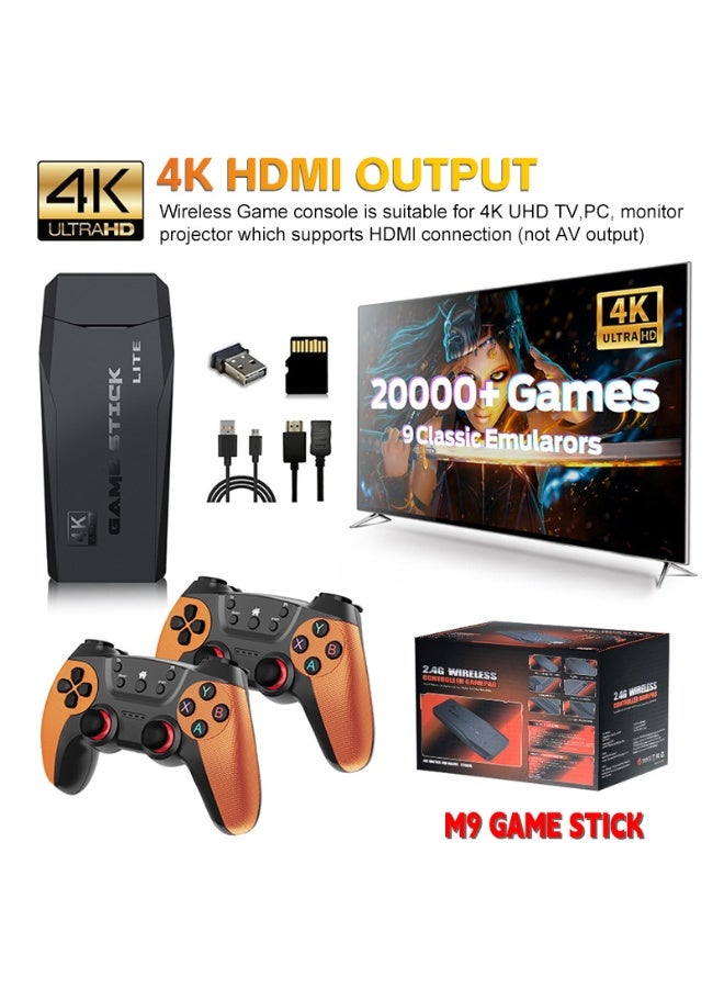 HUMJO 2.4G TV Game Stick 4K HD Retro Video Game Console Built-in 20000 Games Dual 2.4G Wireless Controllers for Home Gaming 256GB - Image 5