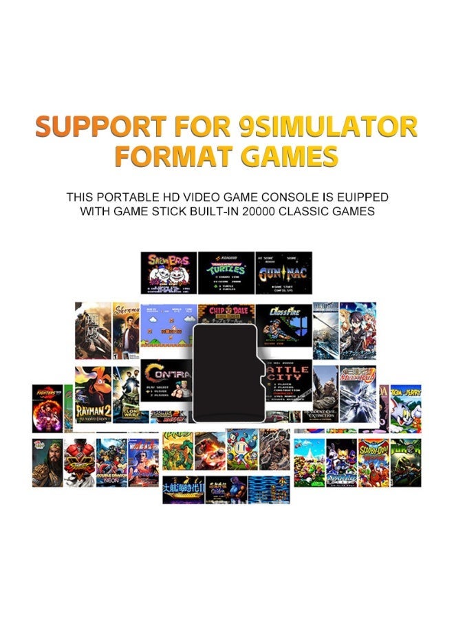 HUMJO 2.4G TV Game Stick 4K HD Retro Video Game Console Built-in 20000 Games Dual 2.4G Wireless Controllers for Home Gaming 256GB - Image 4