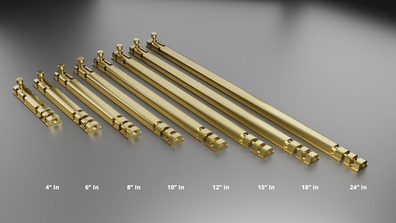 Atlantic Saylo Aluminium Tower Bolt 12 inchTower Bolt for Main Door and Bathroom Door Latch for Bedroom Tower Bolt for HomeOffices DoorsWindows Antique Finish Pack of 6 Pcs - Image 5