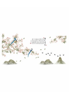 Bluejw Elegant Chinese Style Landscape Painting Self-Adhesive Wall Stickers Perfect For Bedroom And Living Room Decoration  - Image 3