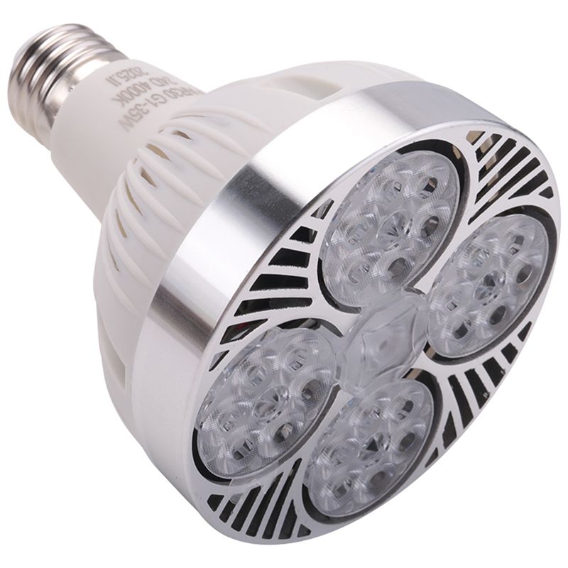 مصباح إضاءة نباتية E27 بقوة 35 واط، مصباح LED لنمو النباتات، ضوء أبيض دافئ كامل الطيف، مناسب للحدائق الداخلية والبيوت الزجاجية - Image 2