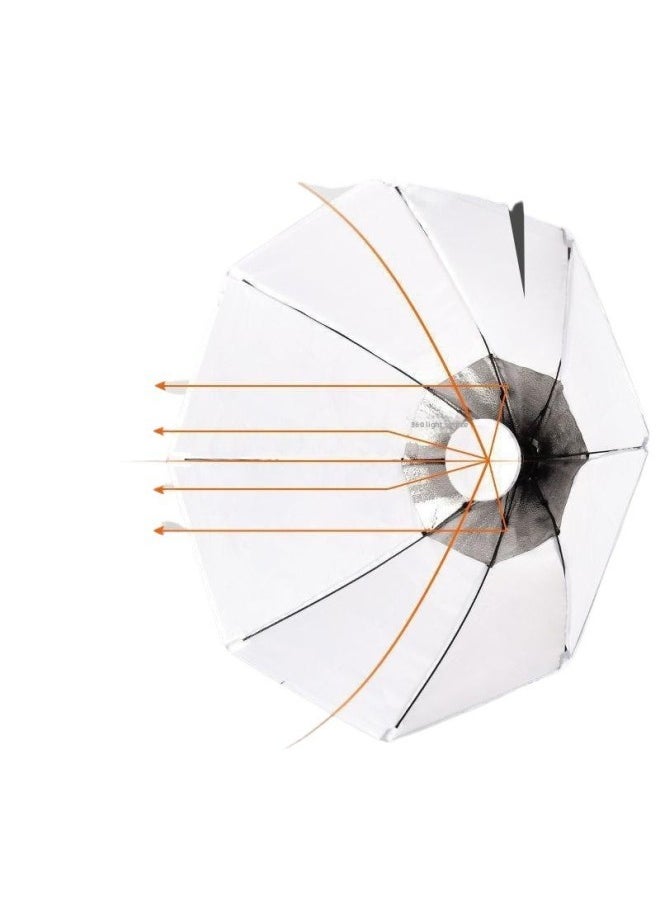General - Panoramic Live Light Studio Soft Light Box Suit Light Photography Light Studio Light Direct Sales-Light Source Color:Dual Lights 【400w Three-color Remote Control Dimming Bulb】 + Panoramic Octagonal - Image 1