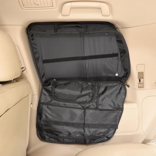 PIUGILH Rear Trunk Side Window Storage Bag Organizer Compatible with Toyota Land Cruiser LC200 20082022 Interior Accessories Right - Image 1