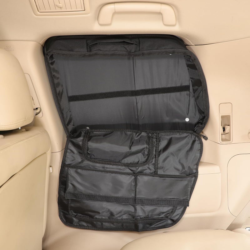 PIUGILH Rear Trunk Side Window Storage Bag Organizer Compatible with Toyota Land Cruiser LC200 20082022 Interior Accessories Right - Image 2