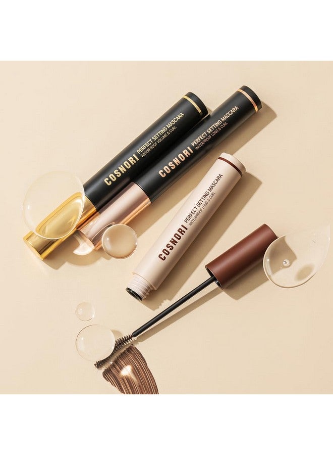 COSNORI Perfect Setting Waterproof Mascara Volume & Curl - Volumizing Mascara Black - Thicker, Voluminous Eyelashes - Waterproof, Smudge Proof, Clump Free - Irritation Free Tested, 0.24 fl.oz. - Image 5