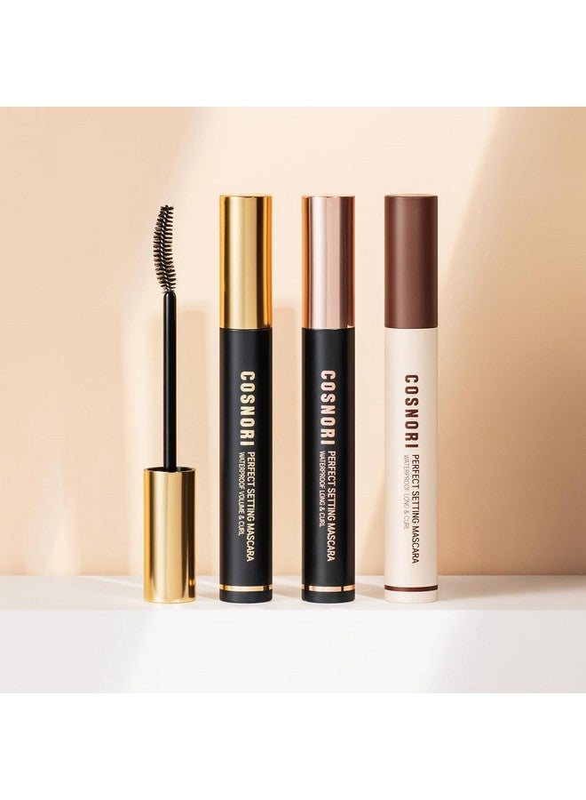 COSNORI Perfect Setting Waterproof Mascara Volume & Curl - Volumizing Mascara Black - Thicker, Voluminous Eyelashes - Waterproof, Smudge Proof, Clump Free - Irritation Free Tested, 0.24 fl.oz. - Image 2