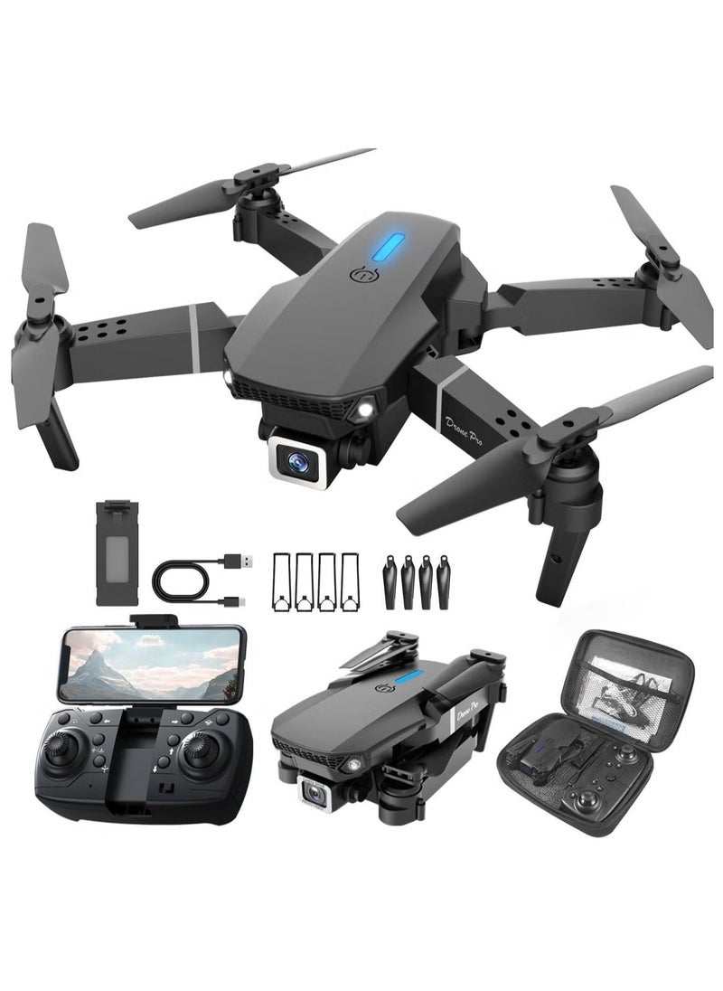 ELTRAZONE - E88 4K HD Drone – Foldable Aerial Aircraft for Beginners, 2.4GHz Real-Time Transmission, 360° Roll, Long Battery Life, Headless Mode, Trajectory Flight, One Key Return - Image 1