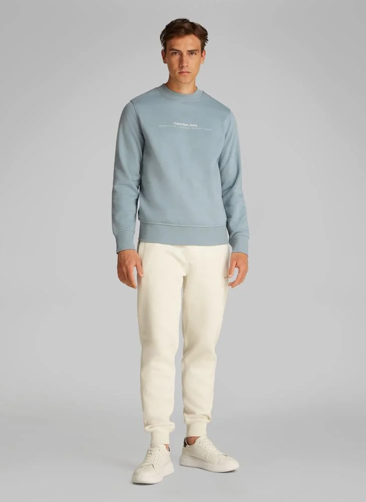 Calvin Klein Jeans Logo Print Crew Neck  Sweatshirt