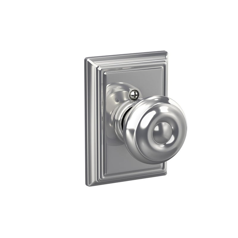 SCHLAGE Lock Company SCHLAGE Knob with Addison Trim NonTurning Lock Bright Chrome F170 GEO 625 ADD - Image 2