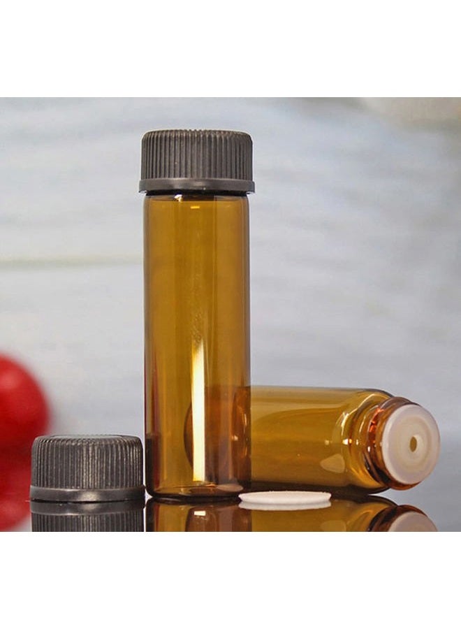 AFMNQZ 50Pack Set 5ML Amber Glass Bottle with Orifice Reducer and Cap Small Essential Oil Vials (5ML) - Image 3