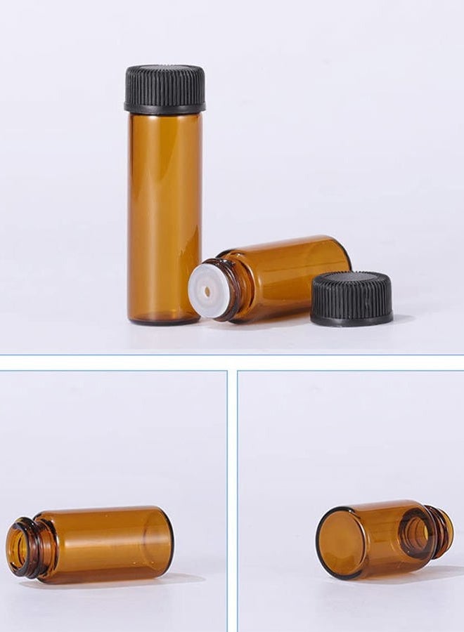 AFMNQZ 50Pack Set 5ML Amber Glass Bottle with Orifice Reducer and Cap Small Essential Oil Vials (5ML) - Image 4