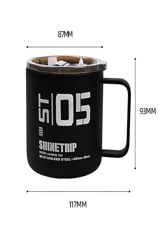 shinrtrip Outdoor Camping Hiking Picnic Stainless Steel Cup Dual-Layer Water Cup Portable Coffee Mug AntiScald Watter Mug Drinkware - Image 2