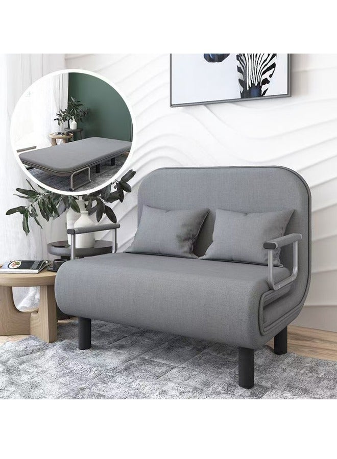fashionhome Multifunction 2 In 1 Modern Design Convertible Extendable Sofa Bed with Pillow Folding Chair Bed with Armrest Double Sleeper Comfortable Ergonomic Lounge Couch Bed Napping Bed Combination Furniture  - Image 4
