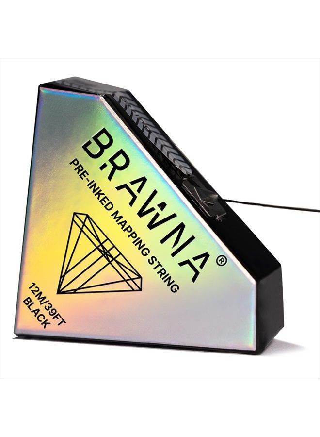 BRAWNA لوازم PMU - خيط رسم الحواجب مسبق التلوين لميكروبليدنج وميكرو شيدنج - خيط ميكروبليدنج متميز - أداة قياس الحواجب - خيط ملون - Image 1