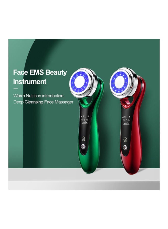 نيبمينينت Face EMS Beauty Instrument Lifting Heat Red Blue Light Import Cleaner Massager Deep Cleansing Home Skin Care Device - Image 2