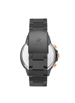 BEVERLY HILLS POLO CLUB BEVERLY HILLS POLO CLUB BP3651X.661 Men's Multi Function Display Watch & Metal Strap black  - Image 4
