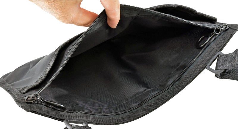 Secure Safety Solutions Secure WWP-1B Storage Bag for Wheelchair Walker Rollator, Black - Mobility Aid Storage Pouch Accessory for Elderly, Seniors, Handicap - Hands Free Arm Rest Tote Caddy - Image 3