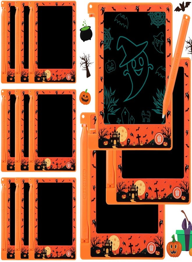 Nezyo 12 Pack Halloween Party Favors Goodie Bag Stuffers for Kids,4.4 Inch Mini LCD Writing Tablet Doodle Board Painting Drawing Pads Bulk Boo Trick or Treat Basket Bucket Fillers Classroom Toy Gifts - Image 1