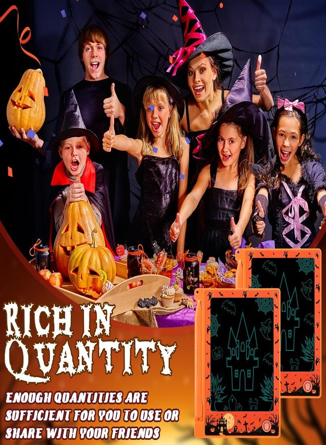 Nezyo 12 Pack Halloween Party Favors Goodie Bag Stuffers for Kids,4.4 Inch Mini LCD Writing Tablet Doodle Board Painting Drawing Pads Bulk Boo Trick or Treat Basket Bucket Fillers Classroom Toy Gifts - Image 4