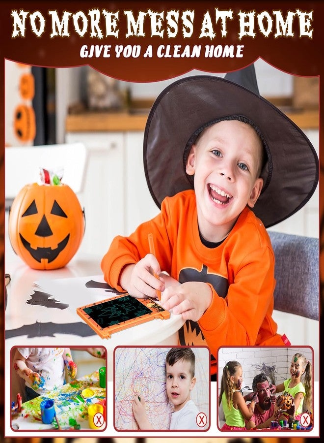 Nezyo 12 Pack Halloween Party Favors Goodie Bag Stuffers for Kids,4.4 Inch Mini LCD Writing Tablet Doodle Board Painting Drawing Pads Bulk Boo Trick or Treat Basket Bucket Fillers Classroom Toy Gifts - Image 5