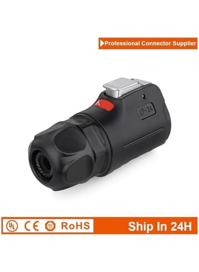 Male Plug Set LP24 Waterproof 24 Pin M24 Signal 5A Power Round Cable Connector Socket - Image 5