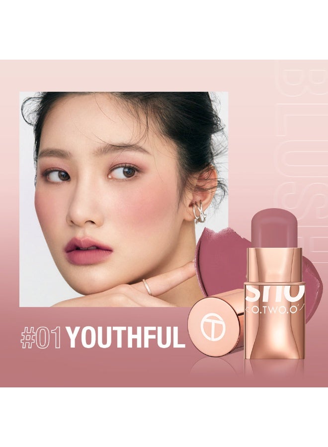 O.TWO.O Mousse Glow Colour Bounce Blush 01 - Image 1