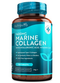 Nutravita Marine Collagen With Hyaluronic Acid 120 Tablets 