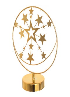 Akher el Ankoud Decor Ramadan Base In A Circular Shape With Stars With Led Lighting Powered By Battery  27cm 