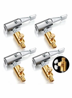 Y&D 4 Pcs Tire Air Chuck Inflation Hose Adapter Lock, Repair End with Barb Connector to Connect Portable Head for Car Bike Pump  - Image 1