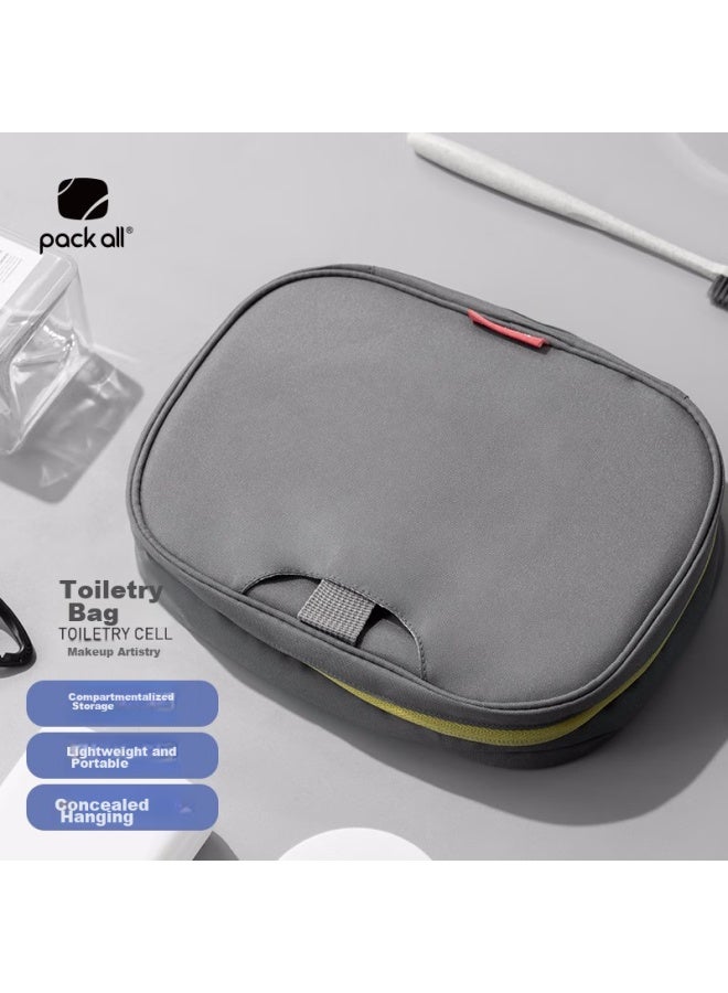 Pack All Toiletry Bag Travel Organizer Large Capacity For Men And Women Business Trip Portable Toiletry Storage Pouch Gray - Image 1