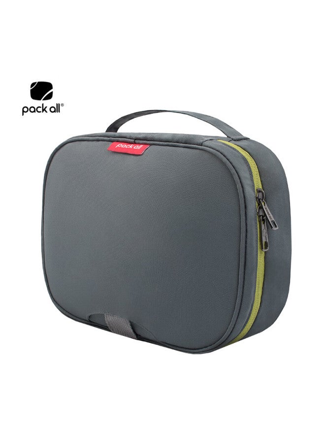 Pack All Toiletry Bag Travel Organizer Large Capacity For Men And Women Business Trip Portable Toiletry Storage Pouch Gray - Image 3
