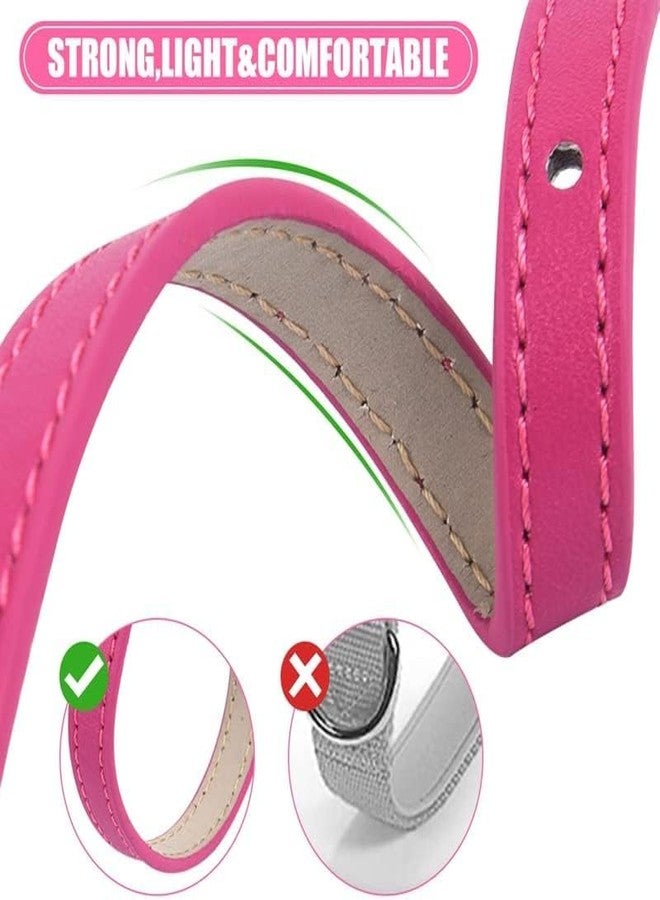 ChengFu XXS Dog Collar Teacup Dog Collar, Light Blue Dog Collar, Teacup Dog Collar for Small Dogs Cats, Pink, 3/8 inch Width - Image 4