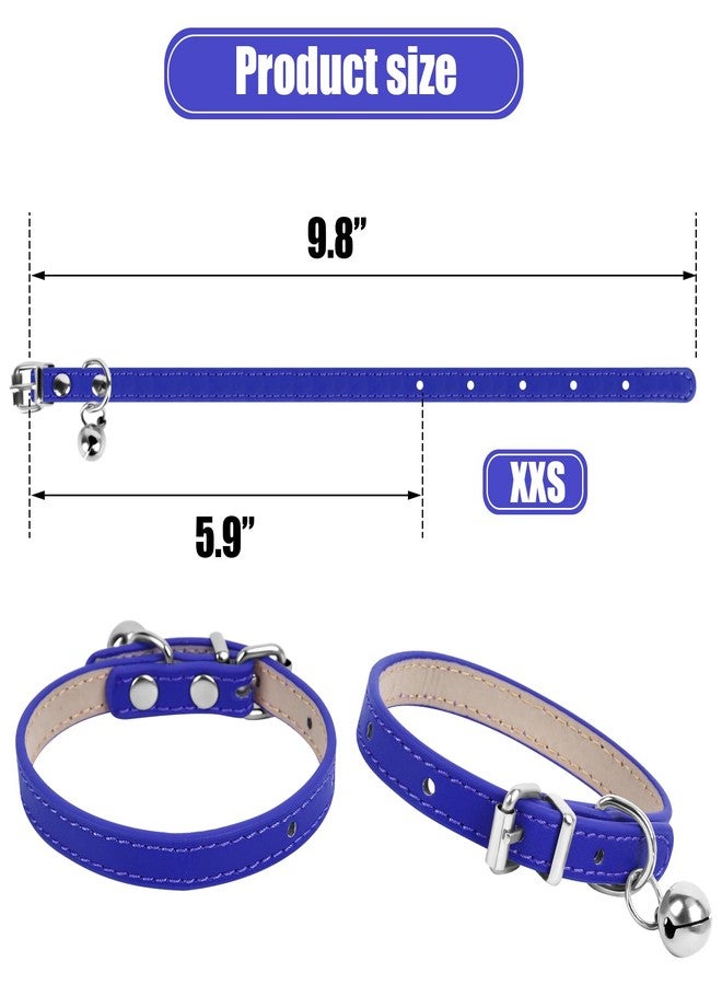 ChengFu XXS Dog Collar Teacup Dog Collar, Light Blue Dog Collar, Teacup Dog Collar for Small Dogs Cats, Pink, 3/8 inch Width - Image 2