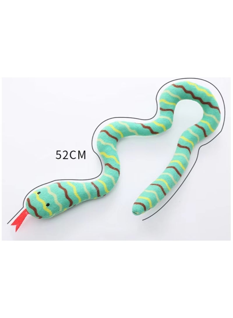 Catnip Toys for Cats, Interactive Plush Chew Toy, Soft and Durable Catnip Toy for Kittens, Soft Pet Toy (Snake) - Image 2
