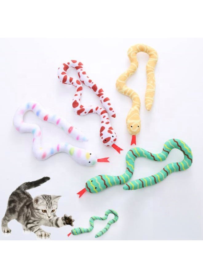 Catnip Toys for Cats, Interactive Plush Chew Toy, Soft and Durable Catnip Toy for Kittens, Soft Pet Toy (Snake) - Image 5