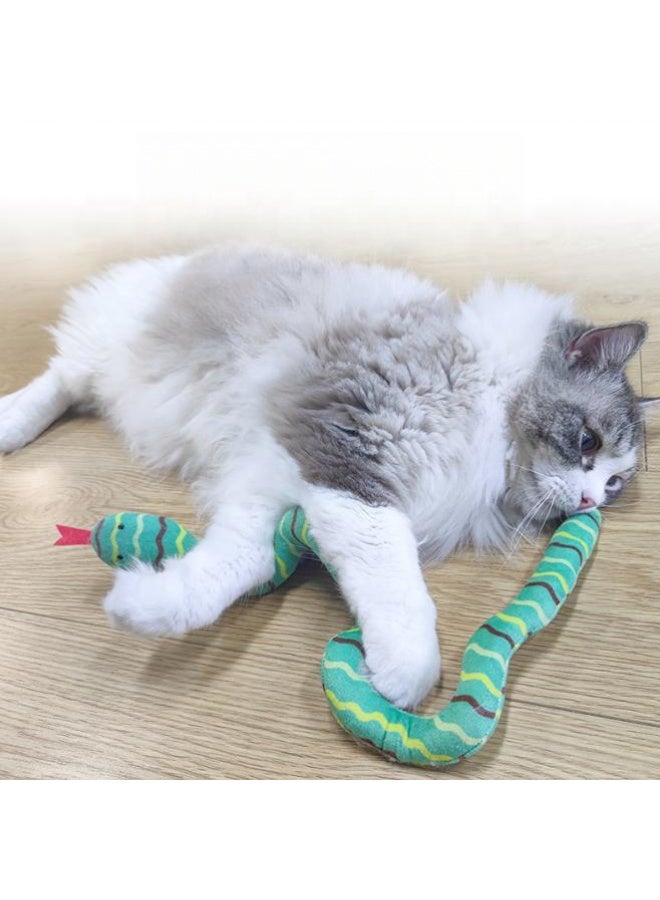 Catnip Toys for Cats, Interactive Plush Chew Toy, Soft and Durable Catnip Toy for Kittens, Soft Pet Toy (Snake) - Image 4